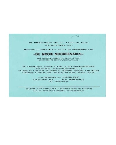 Affiche De mooie moordenares