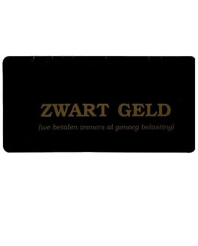 Affiche Zwart geld