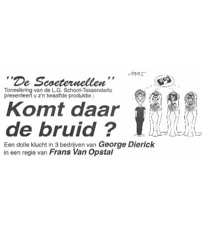 Affiche Komt daar de bruid