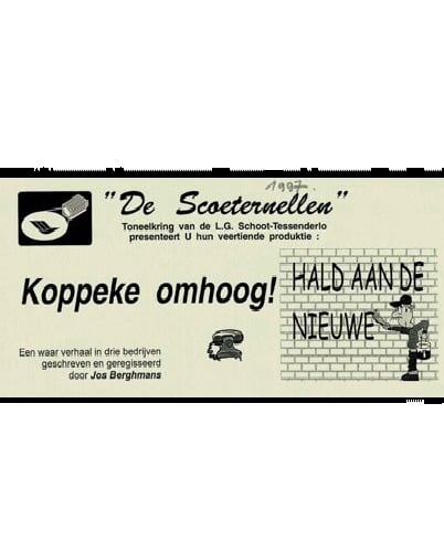 Affiche Koppeke omhoog!