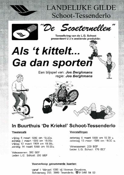 Affiche Als 't kittelt... Ga dan sporten