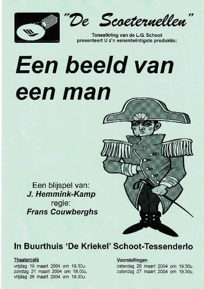 Affiche Een beeld van een man