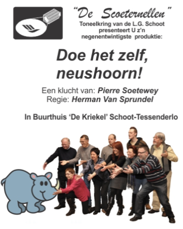 Affiche Doe het zelf, neushoorn!