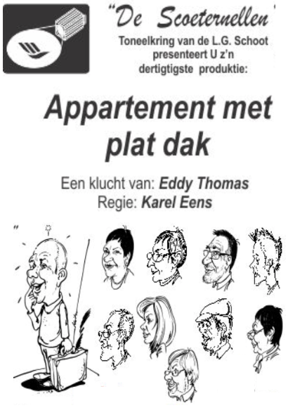 Affiche Appartement met plat dak