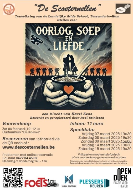 Affiche Oorlog, soep en liefde